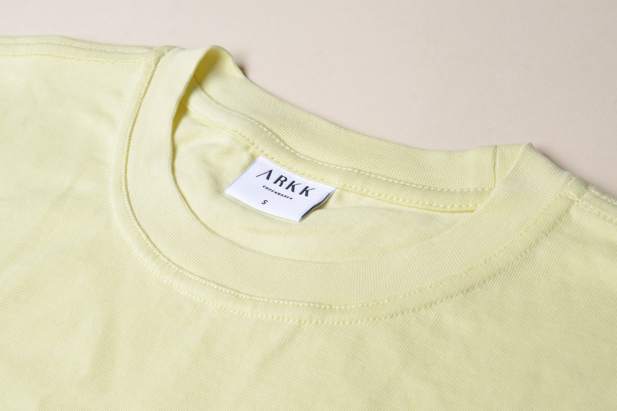 ARKK Apparel ARKK Box Logo Tee | Faded Yellow T-Shirt